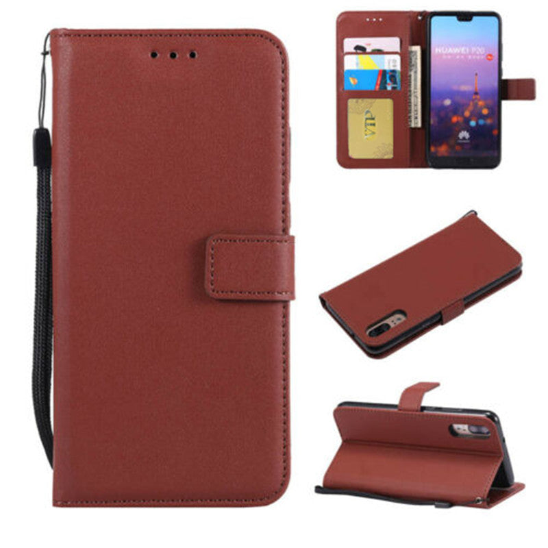 Leather Folio Wallet Case for Huawei P20 Leather Folio Wallet Case for Huawei P20